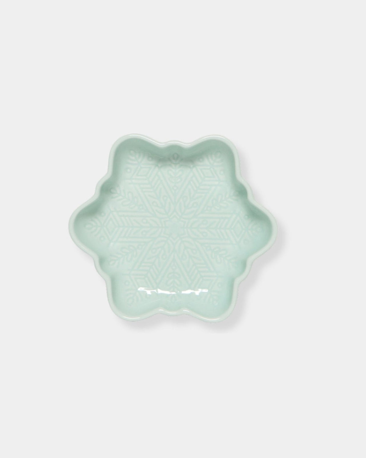 SNOWFLAKE DIPPING DISH - GREEN | Stonewaters