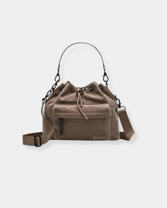SPLASH BUCKET CROSSBODY - WEAVE DUSTY BROWN | Stonewaters