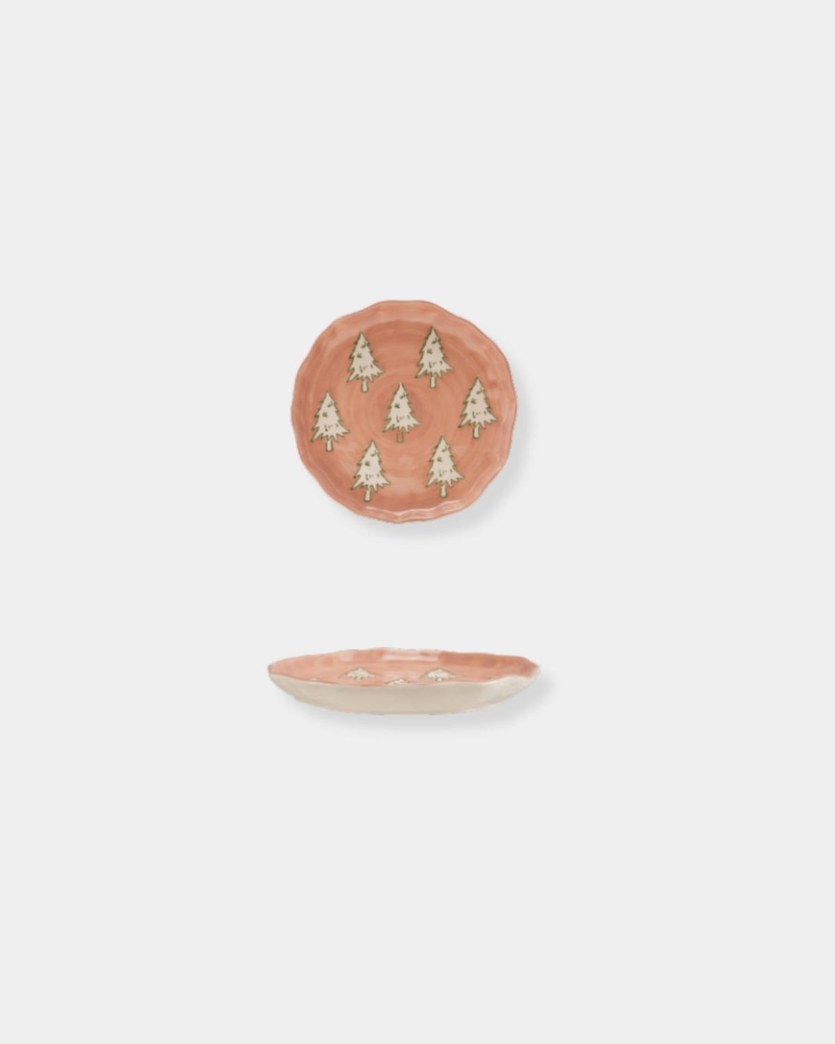 STONEWARE PLATE - PINK TREE | Stonewaters