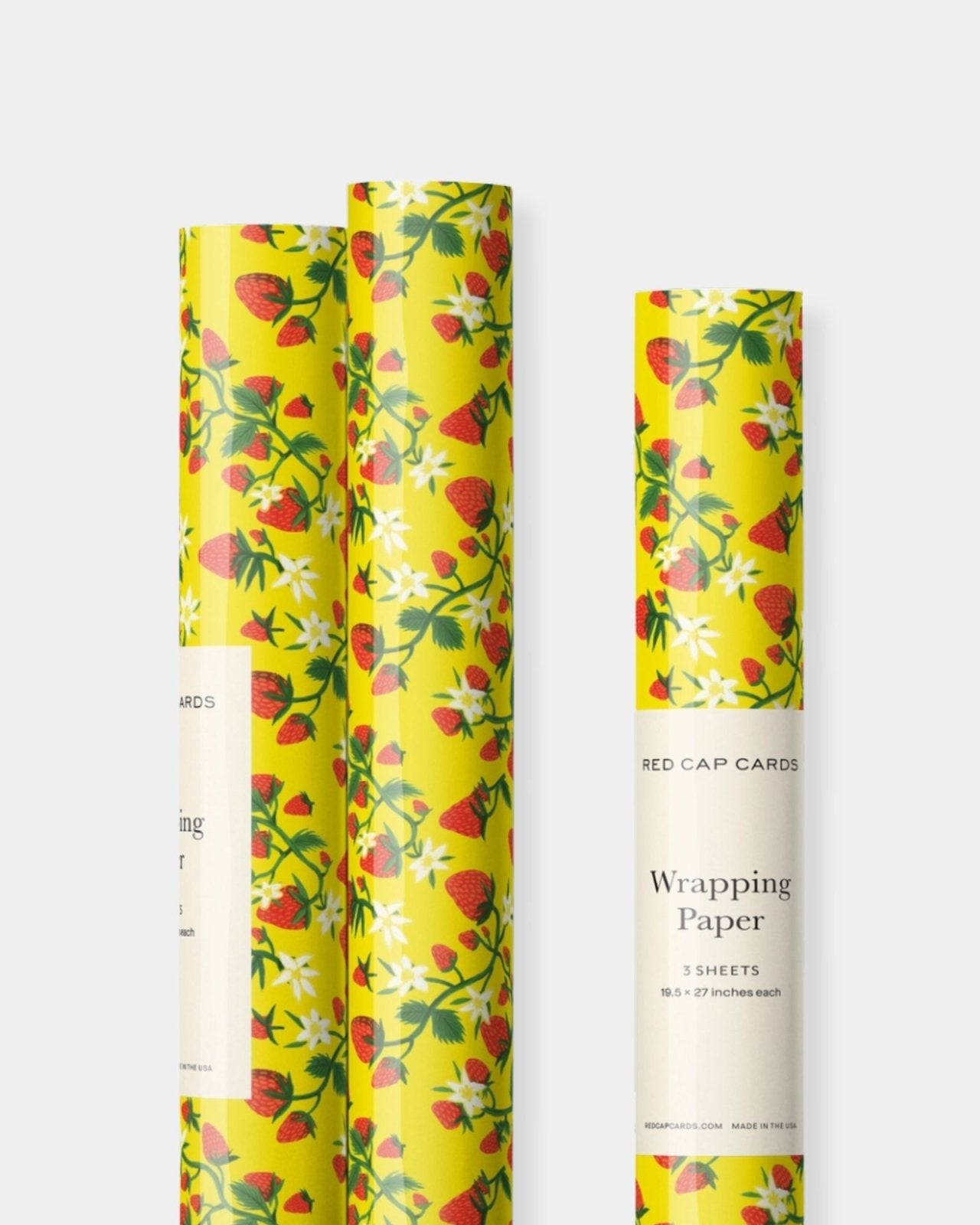 STRAWBERRY WRAPPING PAPER | Stonewaters