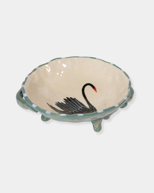 SWAN SONG FOOTED BOWL | Stonewaters