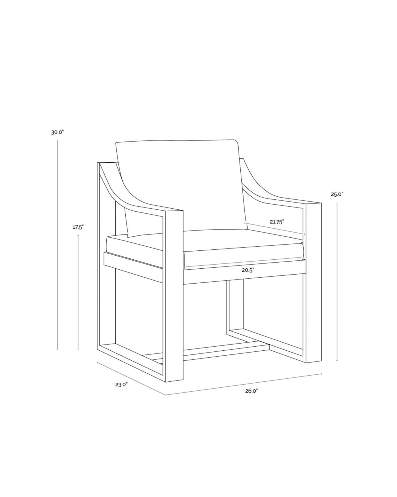 TAHITI DINING CHAIR | Stonewaters
