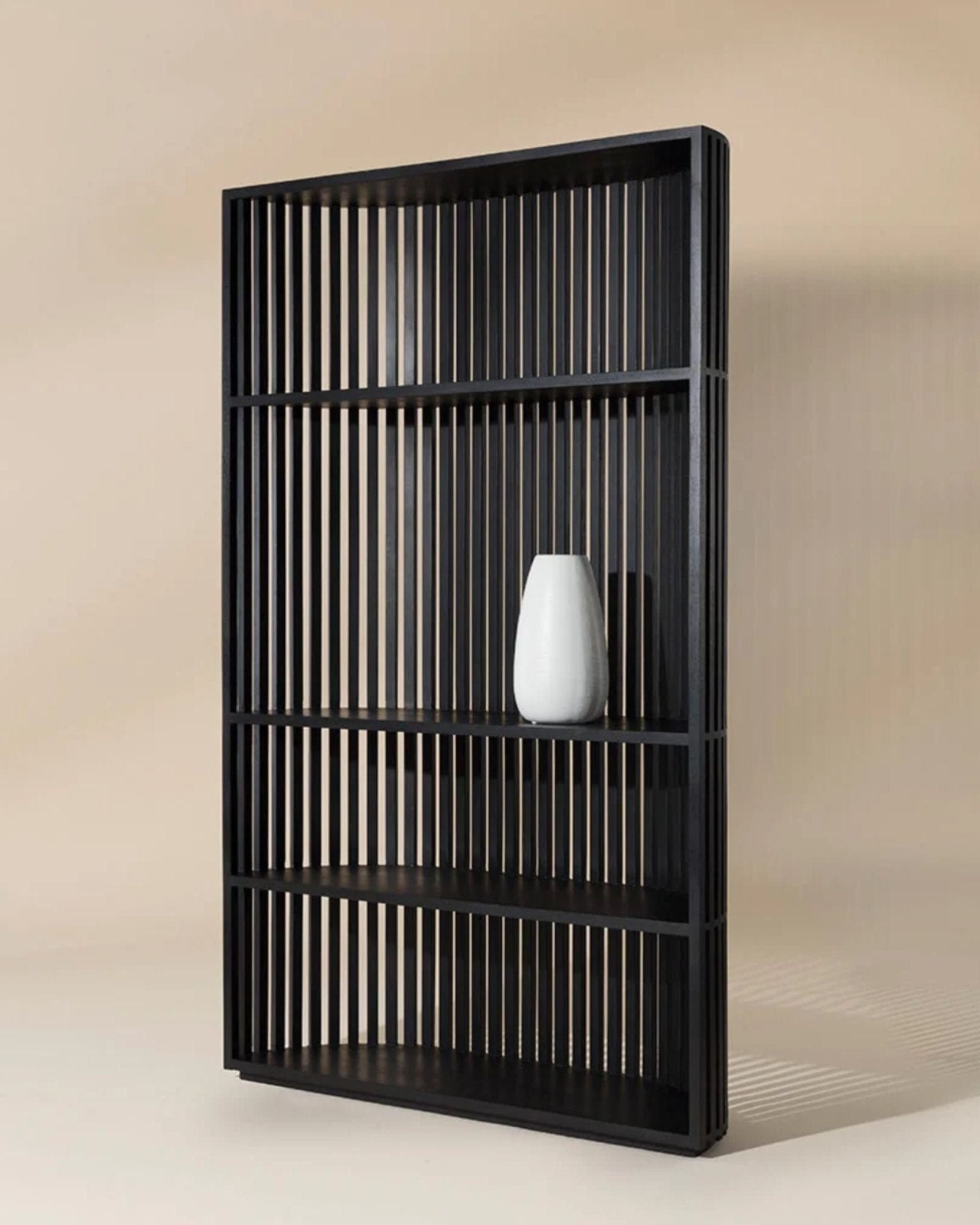 TESSA BOOKCASE - BLACK | Stonewaters