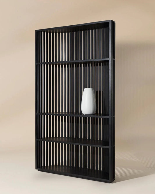 TESSA BOOKCASE - BLACK | Stonewaters