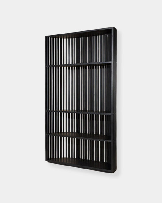 TESSA BOOKCASE - BLACK | Stonewaters