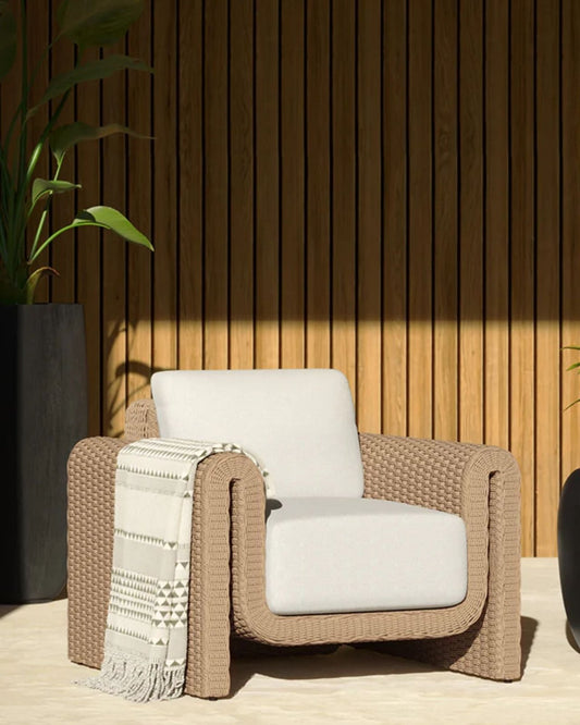 TIBI LOUNGE CHAIR - NATURAL | Stonewaters