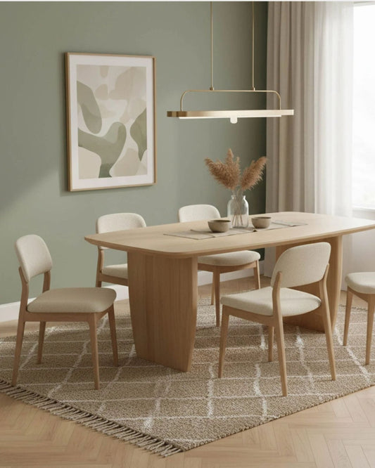 TONIC DINING TABLE 87" - BISCOTTI OAK | Stonewaters