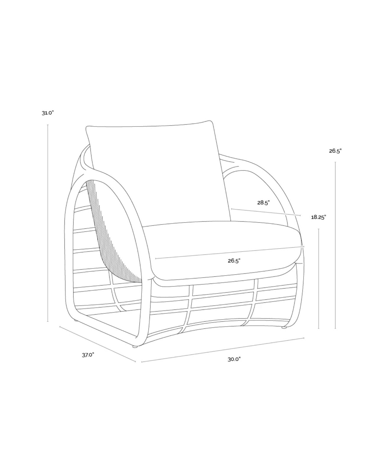 TULUM LOUNGE CHAIR | Stonewaters