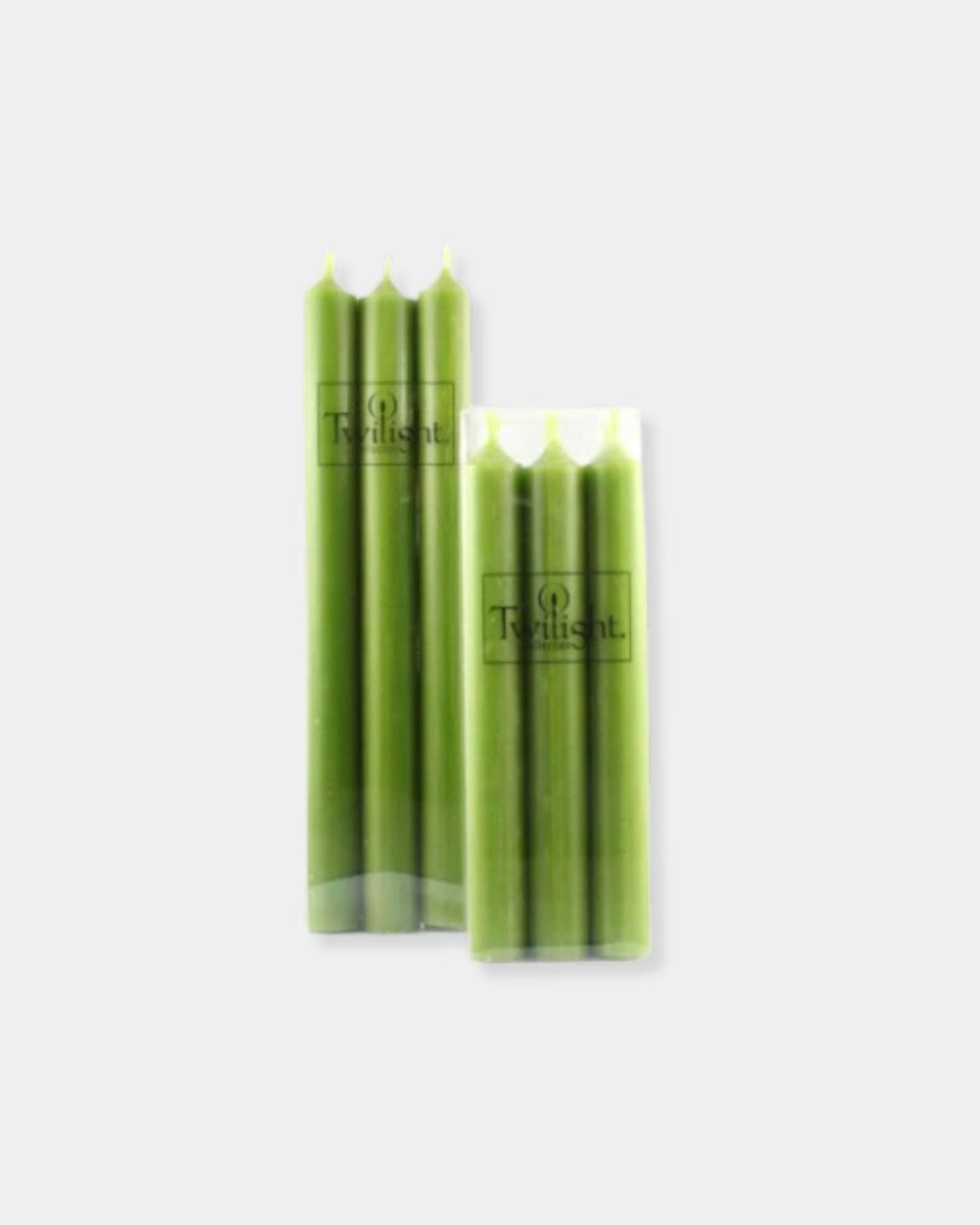 TWILIGHT CANDLE 10" SET OF 6 - OLIVE | Stonewaters