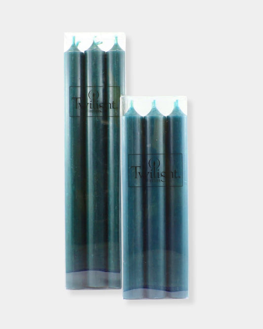 TWILIGHT CANDLE 10" SET OF 6 - PEACOCK | Stonewaters