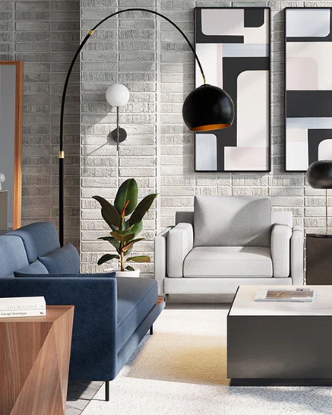 VERN FLOOR LAMP - BLACK | Stonewaters