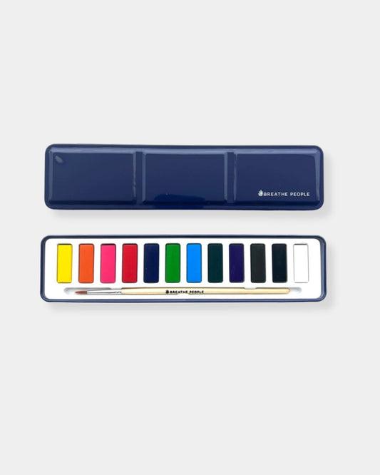 WATERCOLOUR SET & WOOD PAINT BRUSH | Stonewaters