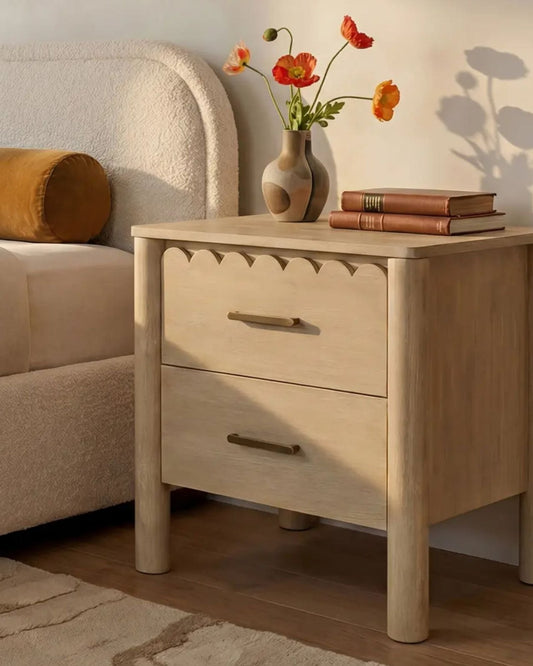 WILEY 2 DR NIGHTSTAND - NATURAL | Stonewaters