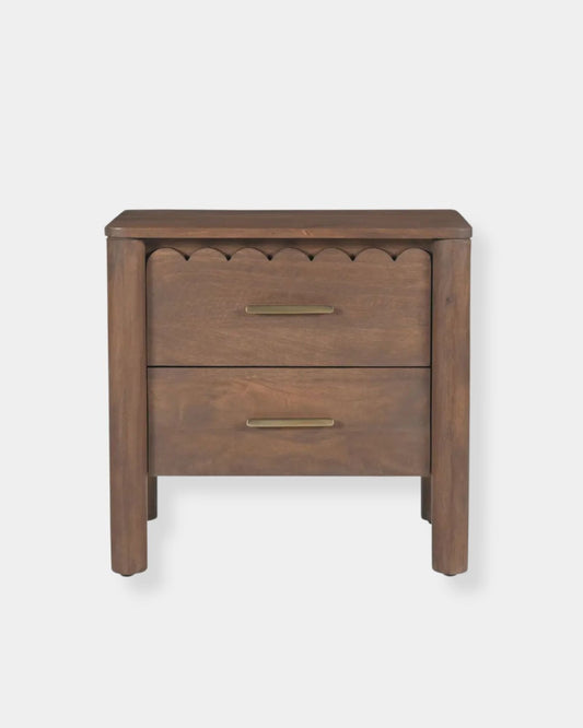 WILEY 2 DR NIGHTSTAND - VINTAGE BROWN | Stonewaters