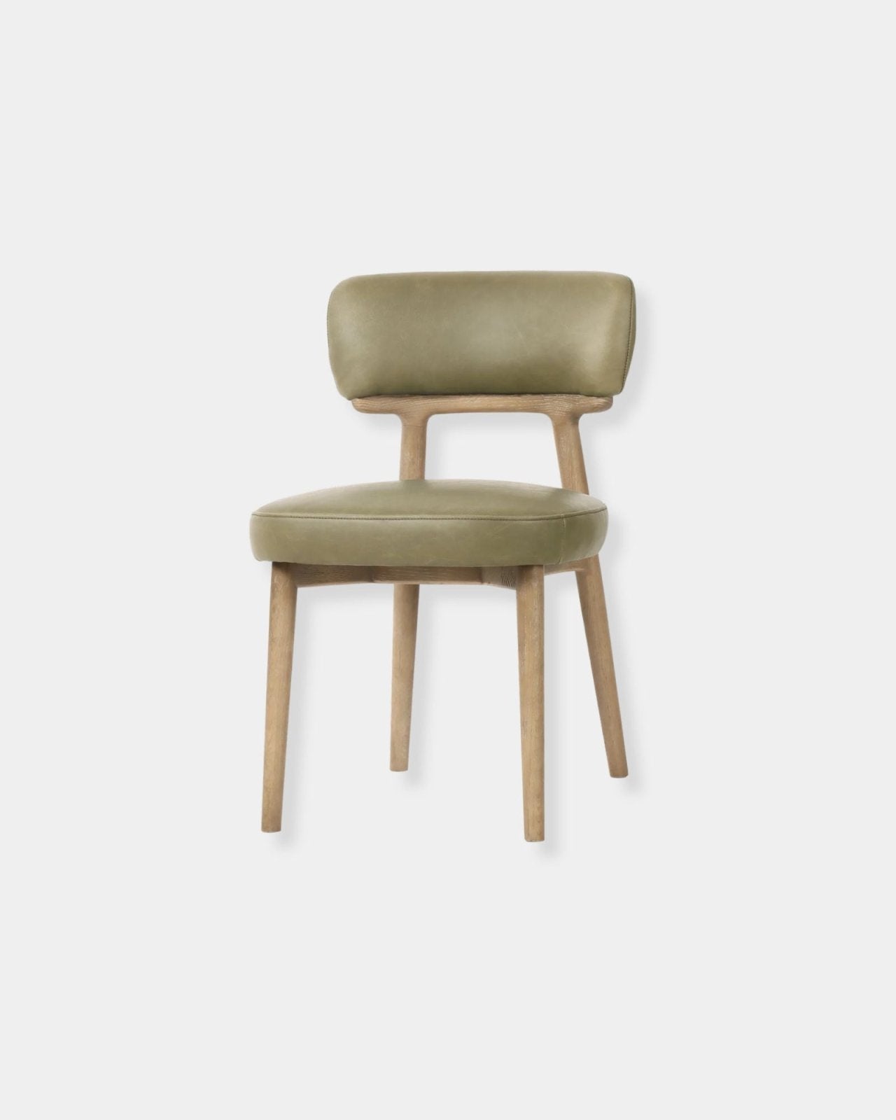 WILLOW DINING CHAIR - SAGE GREEN LEATHER | Stonewaters