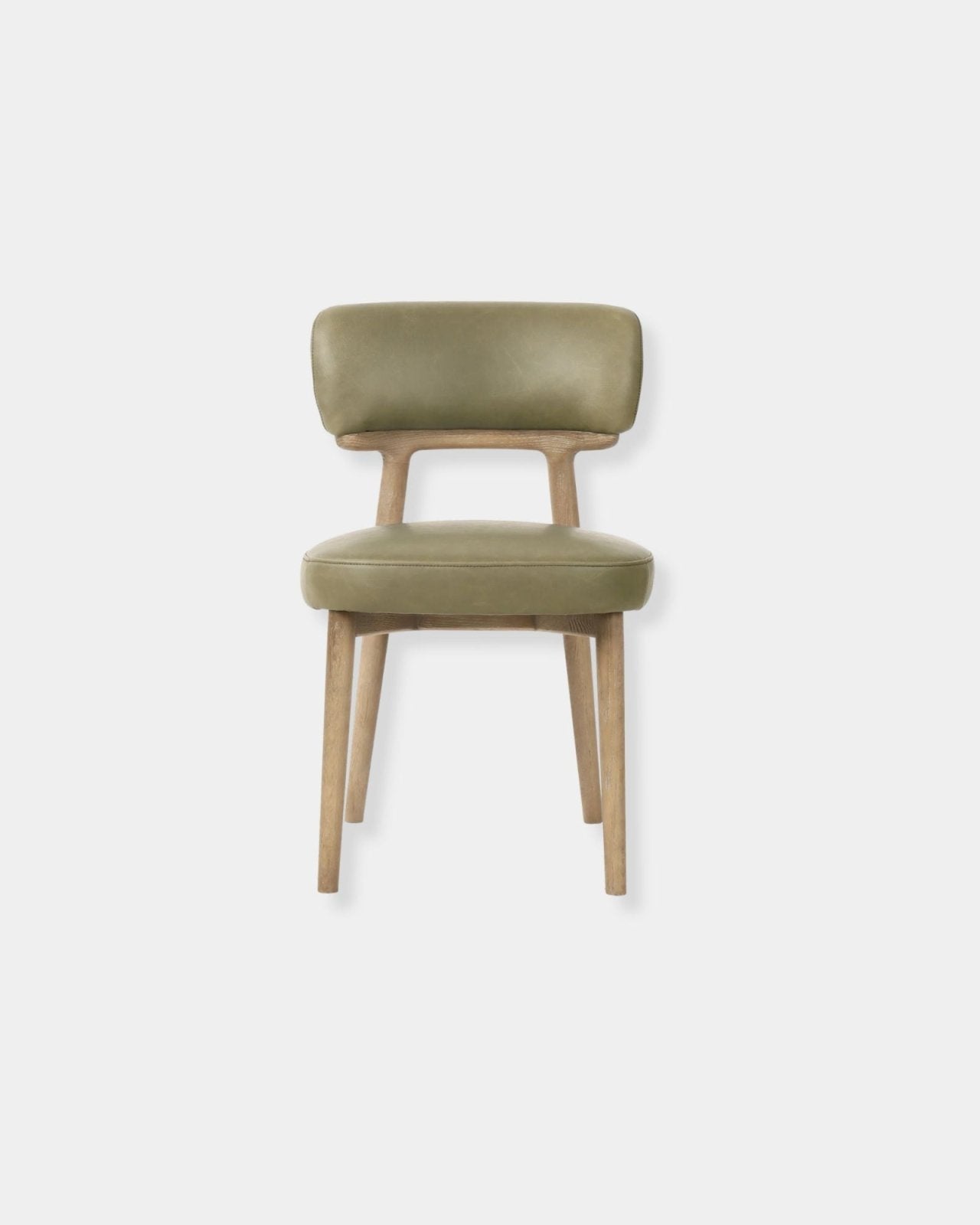 WILLOW DINING CHAIR - SAGE GREEN LEATHER | Stonewaters