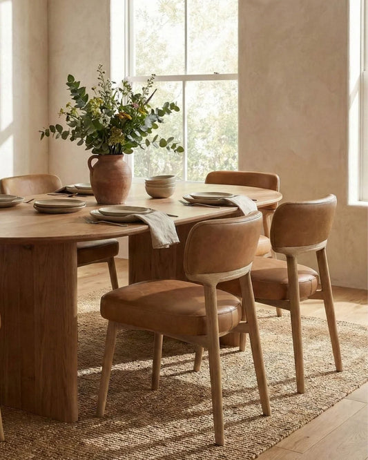WILLOW DINING CHAIR - TAWNY LEATHER | Stonewaters