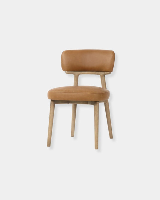 WILLOW DINING CHAIR - TAWNY LEATHER | Stonewaters